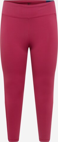 Reebok - Skinny Pantalón deportivo 'LUX' en rojo: frente