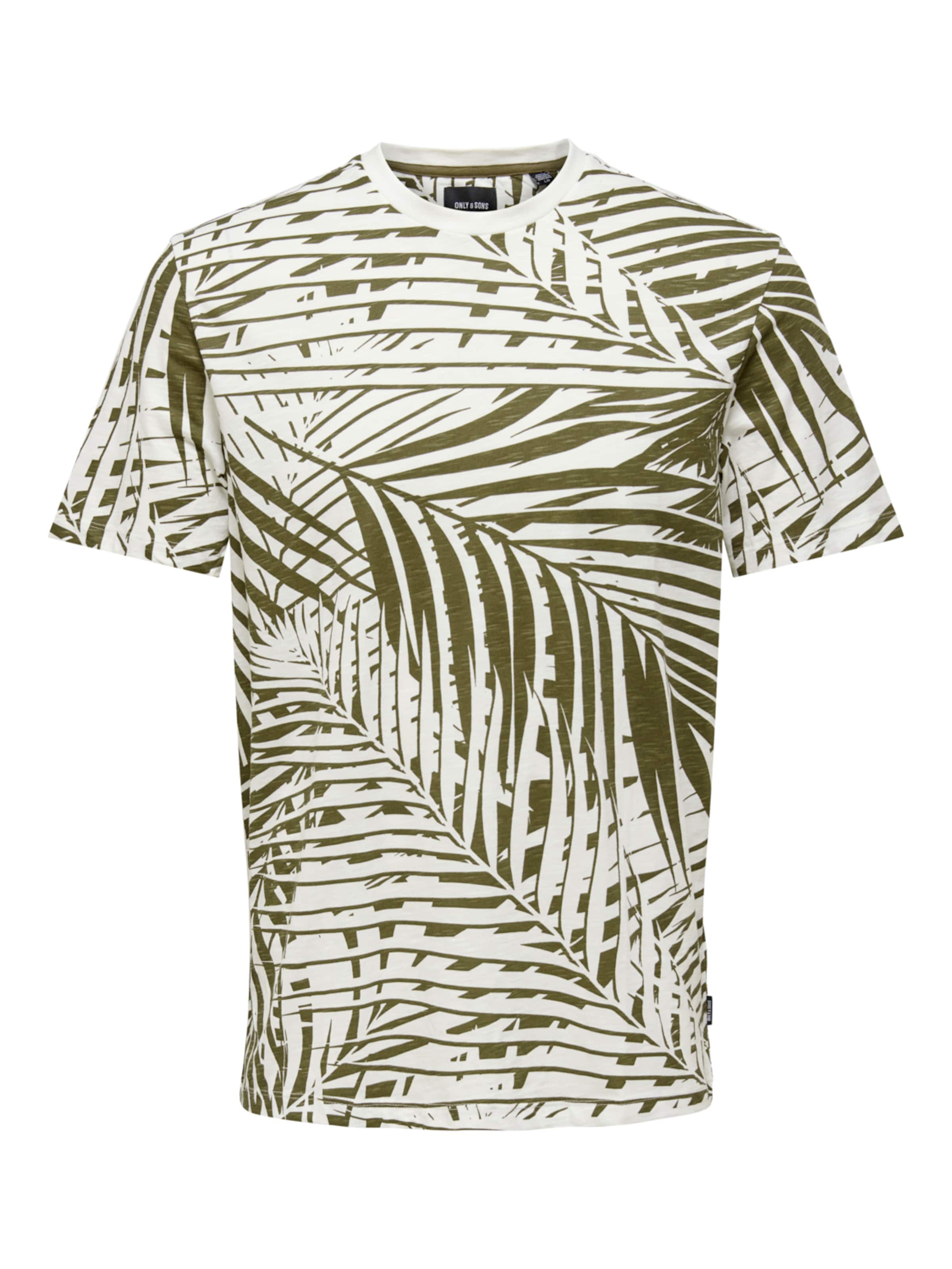 Men T-shirts | Only & Sons Shirt 'GEORGE' in Sepia - UF05894