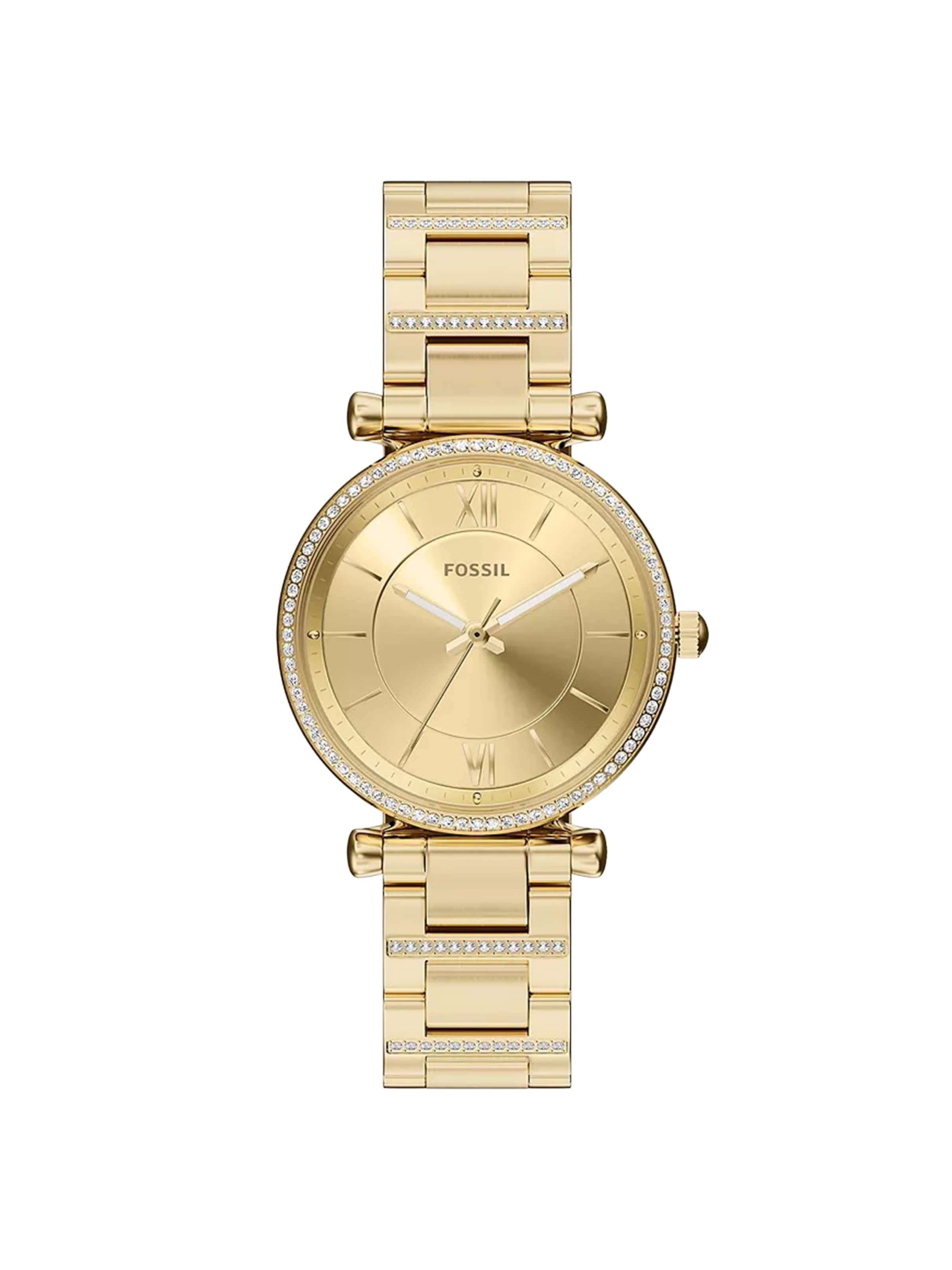 FOSSIL Analoguhr 'CARLIE' in Gold: Vorderseite