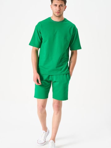 LOUIS LECLER Regular Pants 'Otto' in Green