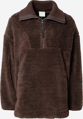 Varley Athletic Fleece Jacket in Brown: front