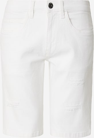 balts INDICODE JEANS Džinsi 'Kaden Holes': no priekšpuses