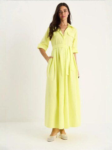 Robe-chemise Bianco Lucci en jaune : devant