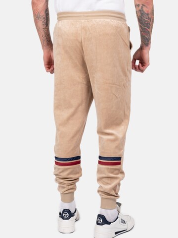 Sergio Tacchini Tapered Pants 'Dallas Luxe' in Beige