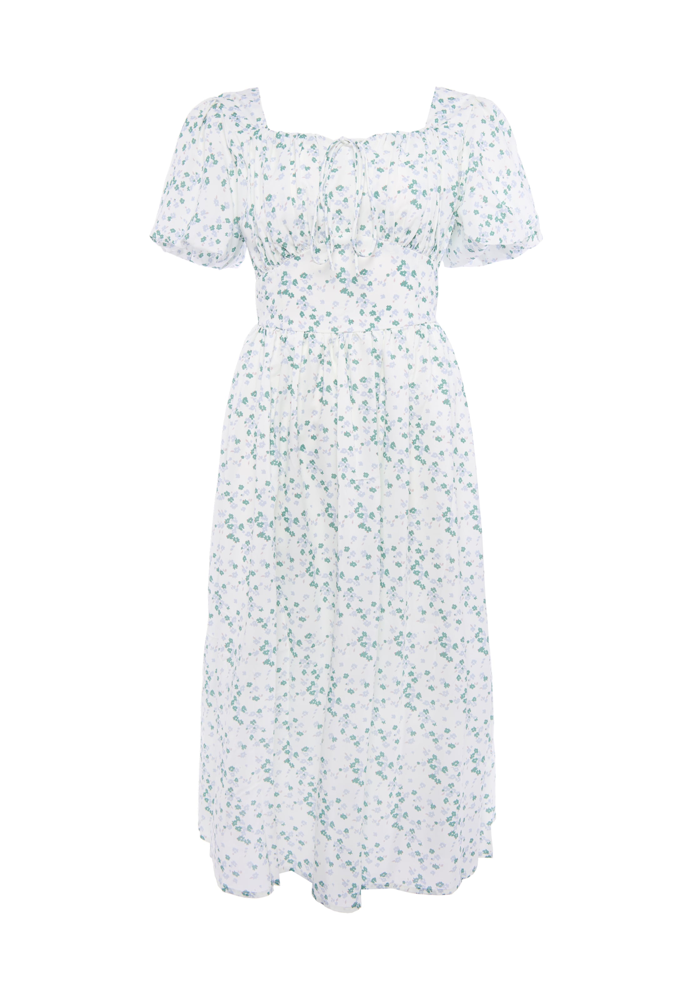 Usha - Vestido em branco: frente