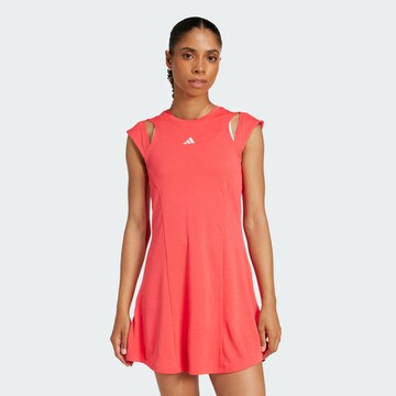 ADIDAS PERFORMANCE - Vestido deportivo en rojo: frente