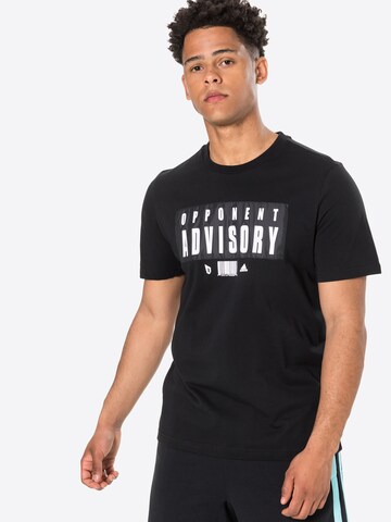 ADIDAS SPORTSWEAR Functioneel shirt 'DAME' in Zwart: voorkant