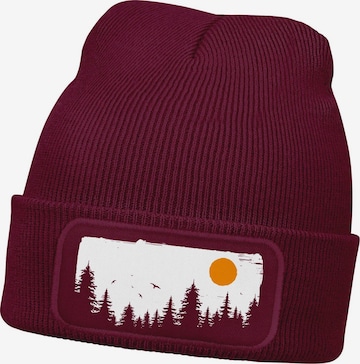Neverless Beanie 'Braumkette' in Red: front