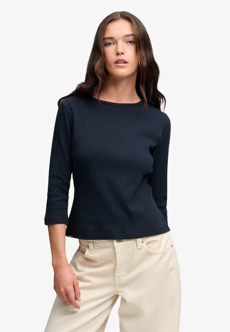 Superdry & Co Shirt 'Athletic Essentials' in Blauw: voorkant