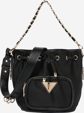 River Island - Bolso saco en negro: frente