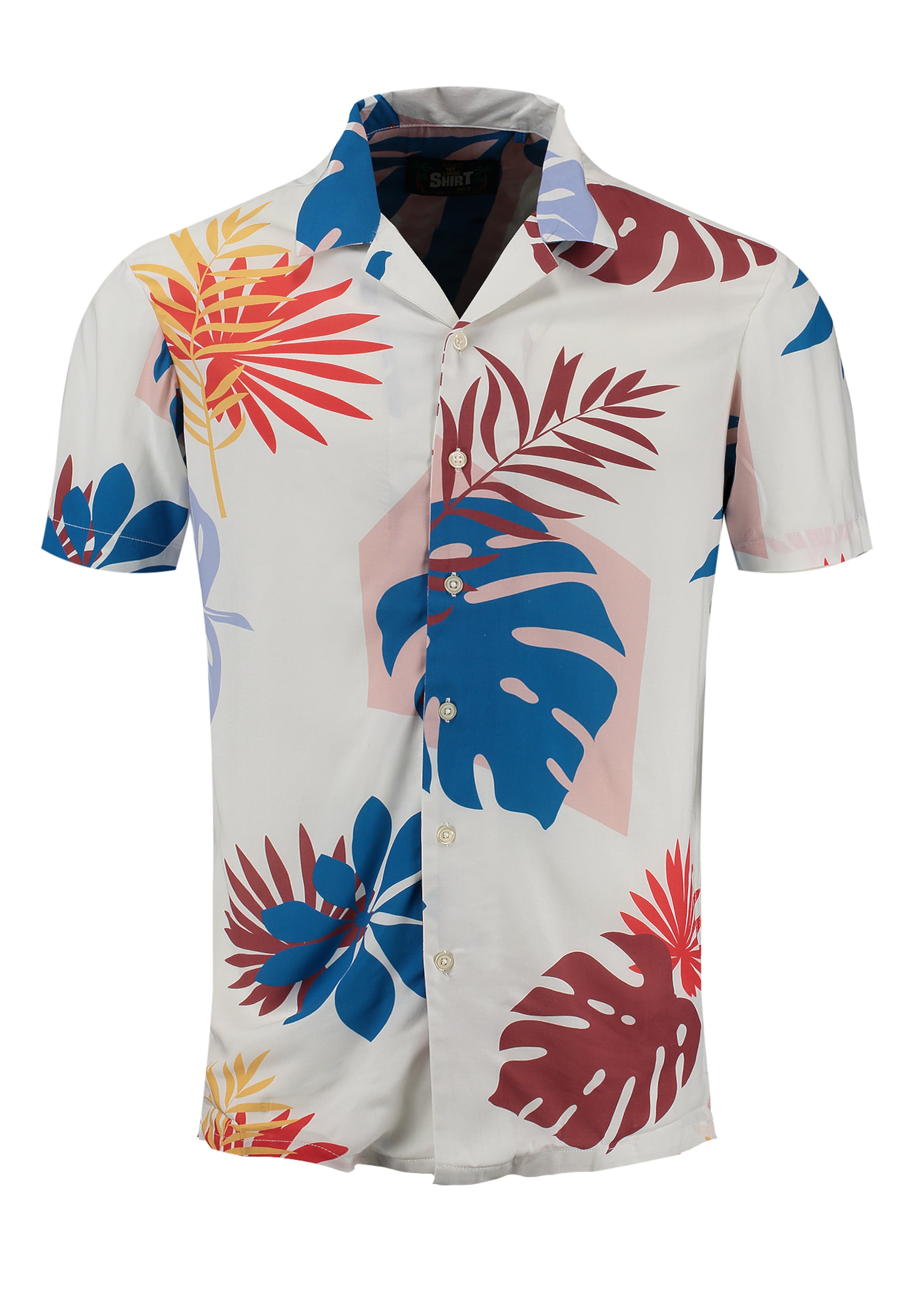 Key Largo Tavaline suurus Triiksärk 'Splash', värv valge: eest vaates