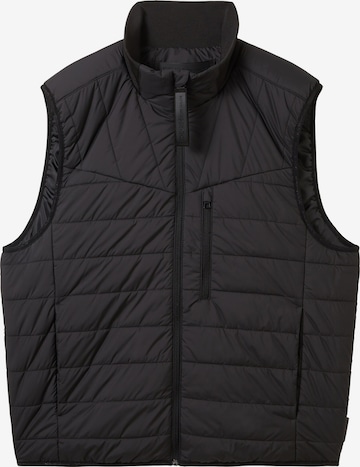 TOM TAILOR DENIM Vest in Black: front