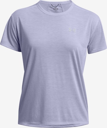 UNDER ARMOUR Performance Shirt 'RUN TRAIL' in Purple: front