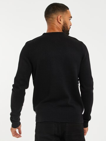 Threadbare Sweater 'Xmas' in Black