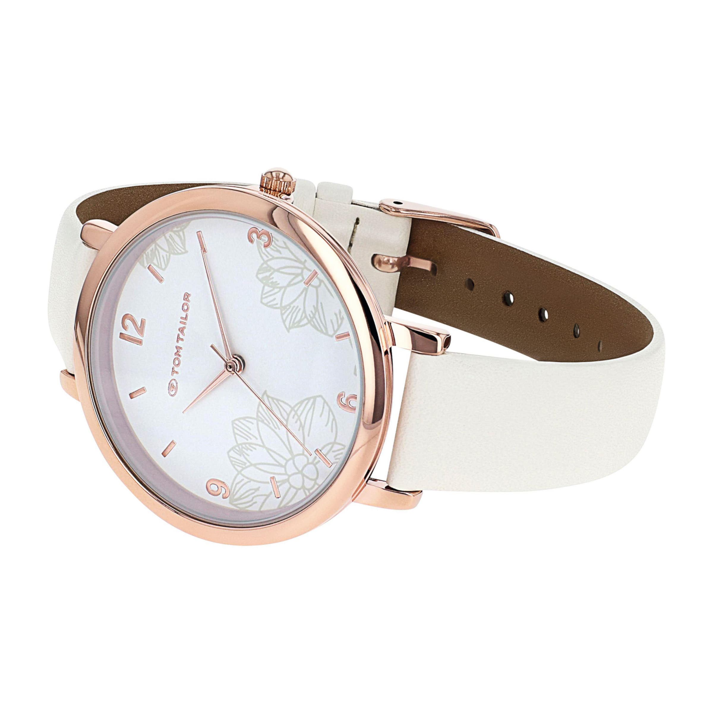 TOM TAILOR Analog Watch in White