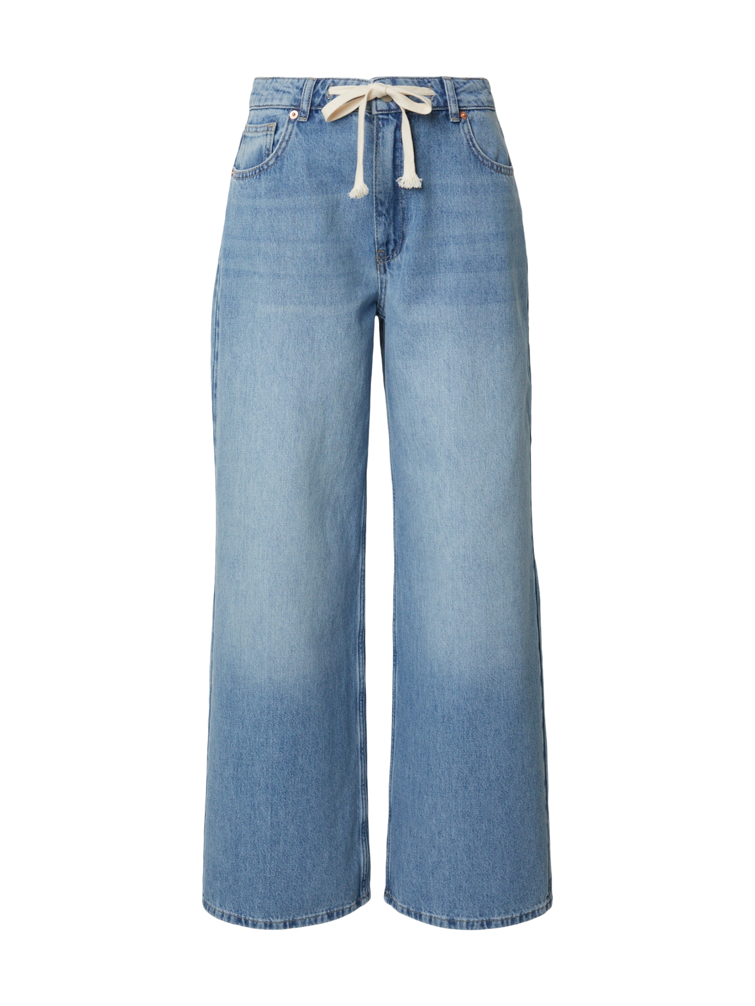 V!BE STUD!OS Wide leg Jeans in Blauw: voorkant