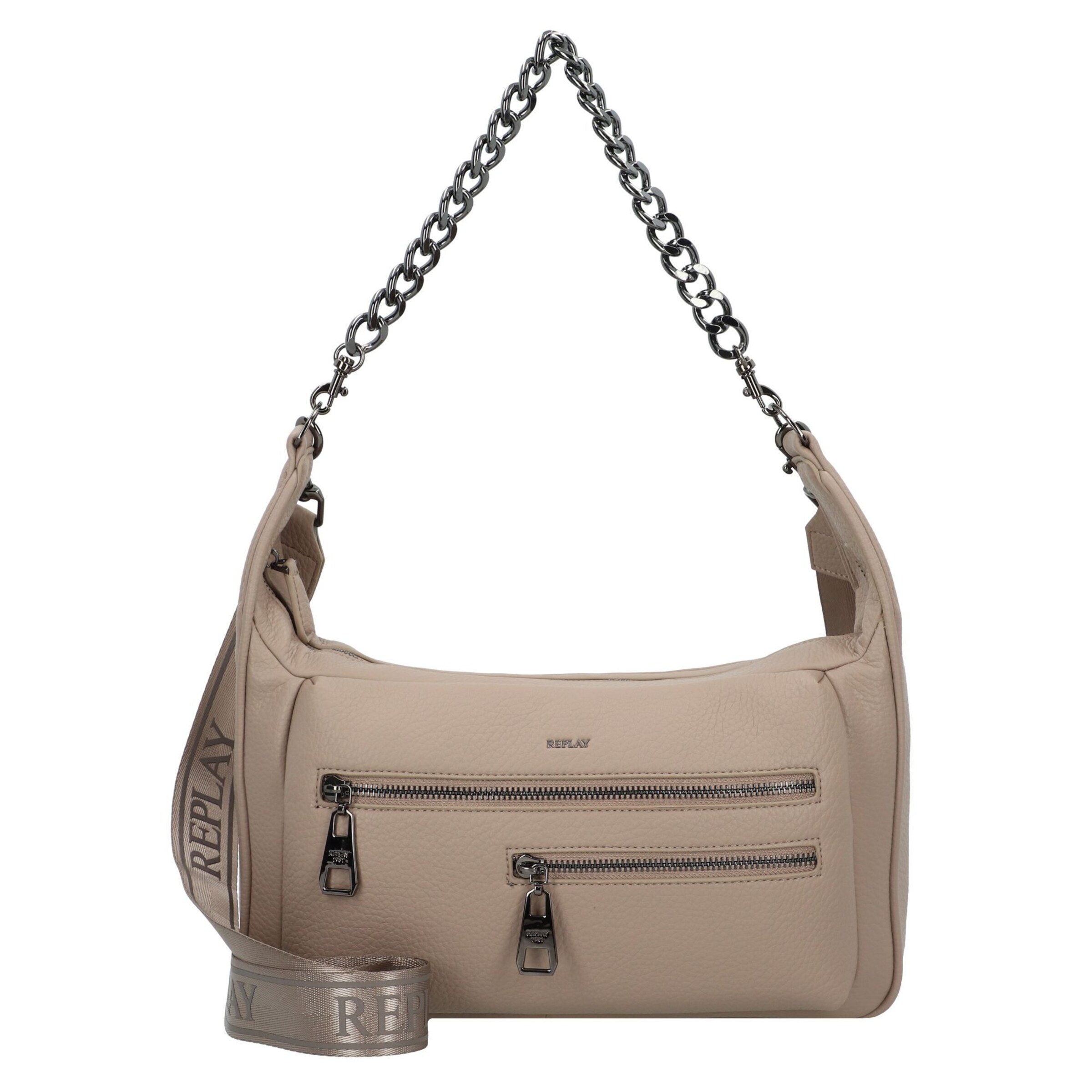 REPLAY Shoulder bag in Beige: front