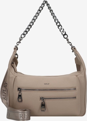 Sac bandoulière REPLAY en beige : devant