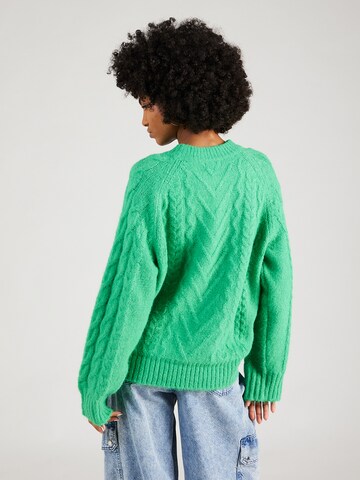 TOPSHOP Sweter w kolorze zielony