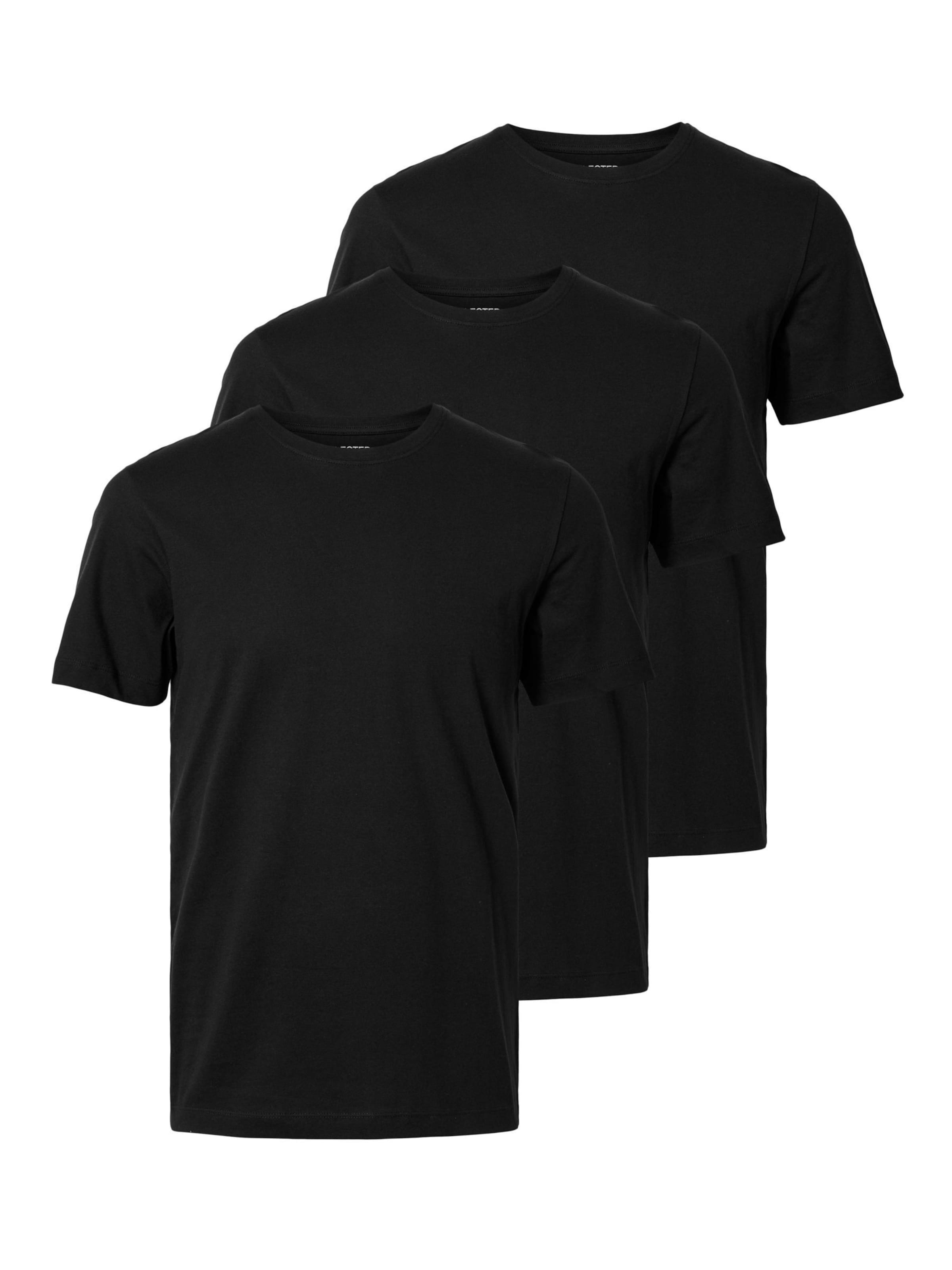 T-Shirt &#x27;CORMAC&#x27; SELECTED en noir : devant