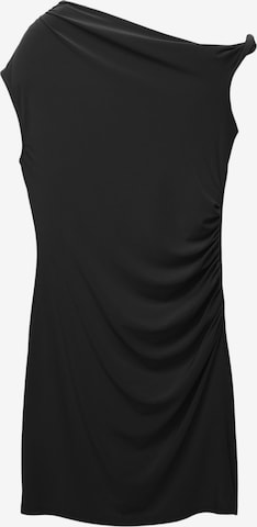 Pull&BearHaljina - crna boja: prednji dio