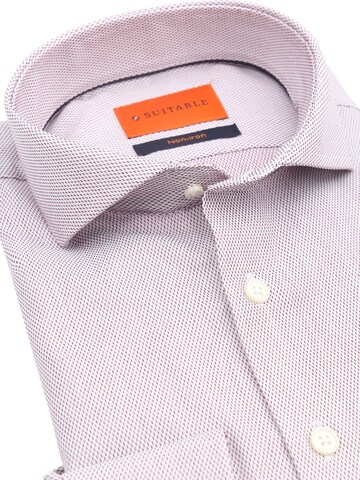 Suitable Slim Fit Hemd‌ in Rot