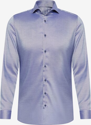 ETERNA Slim fit Button Up Shirt in Blue: front