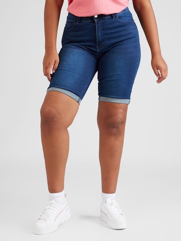 Z-One Slimfit Shorts 'Jenny' in Blau: predná strana