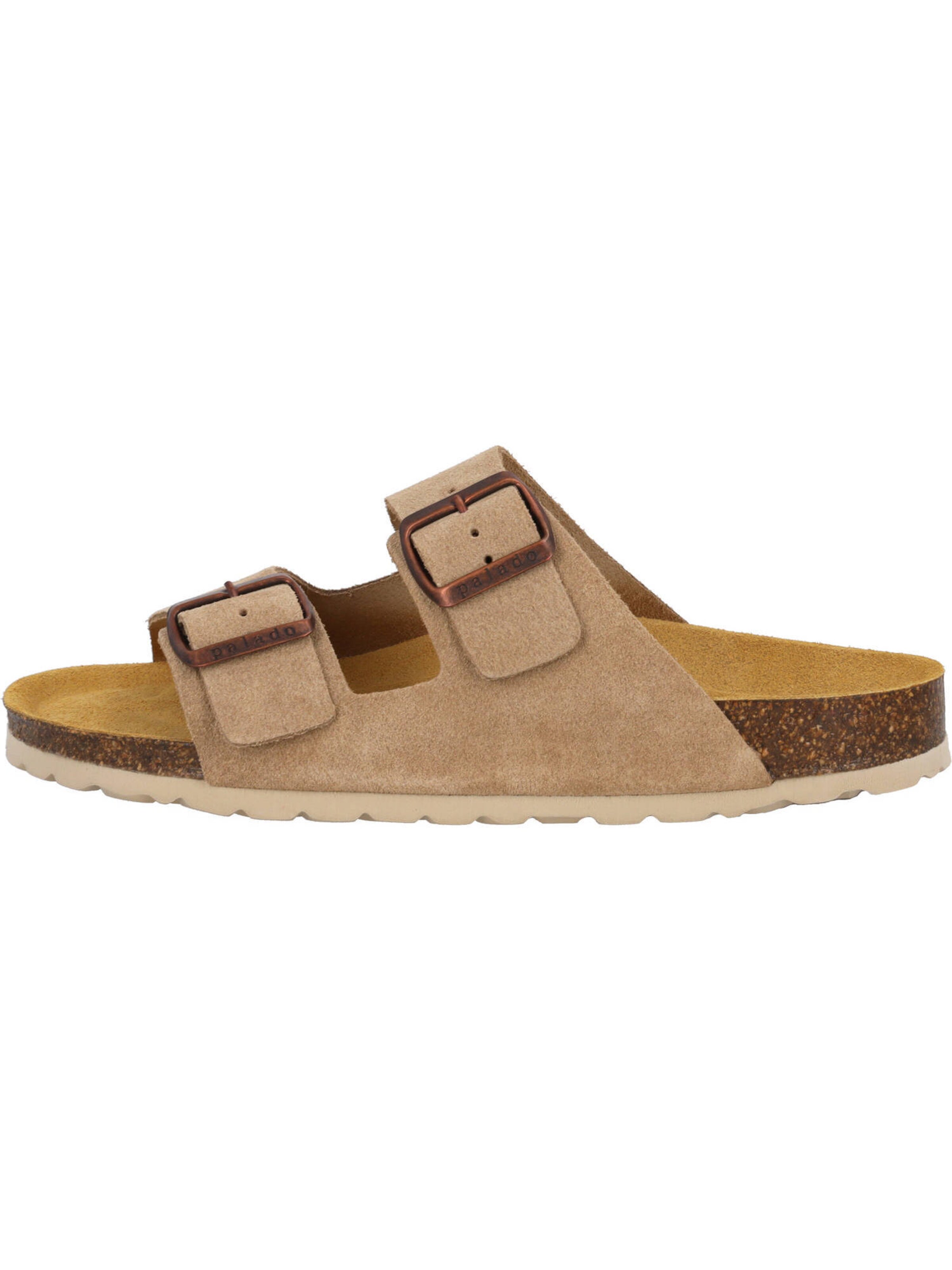 Palado Pantolette 'Korfu' in Beige: Vorderseite