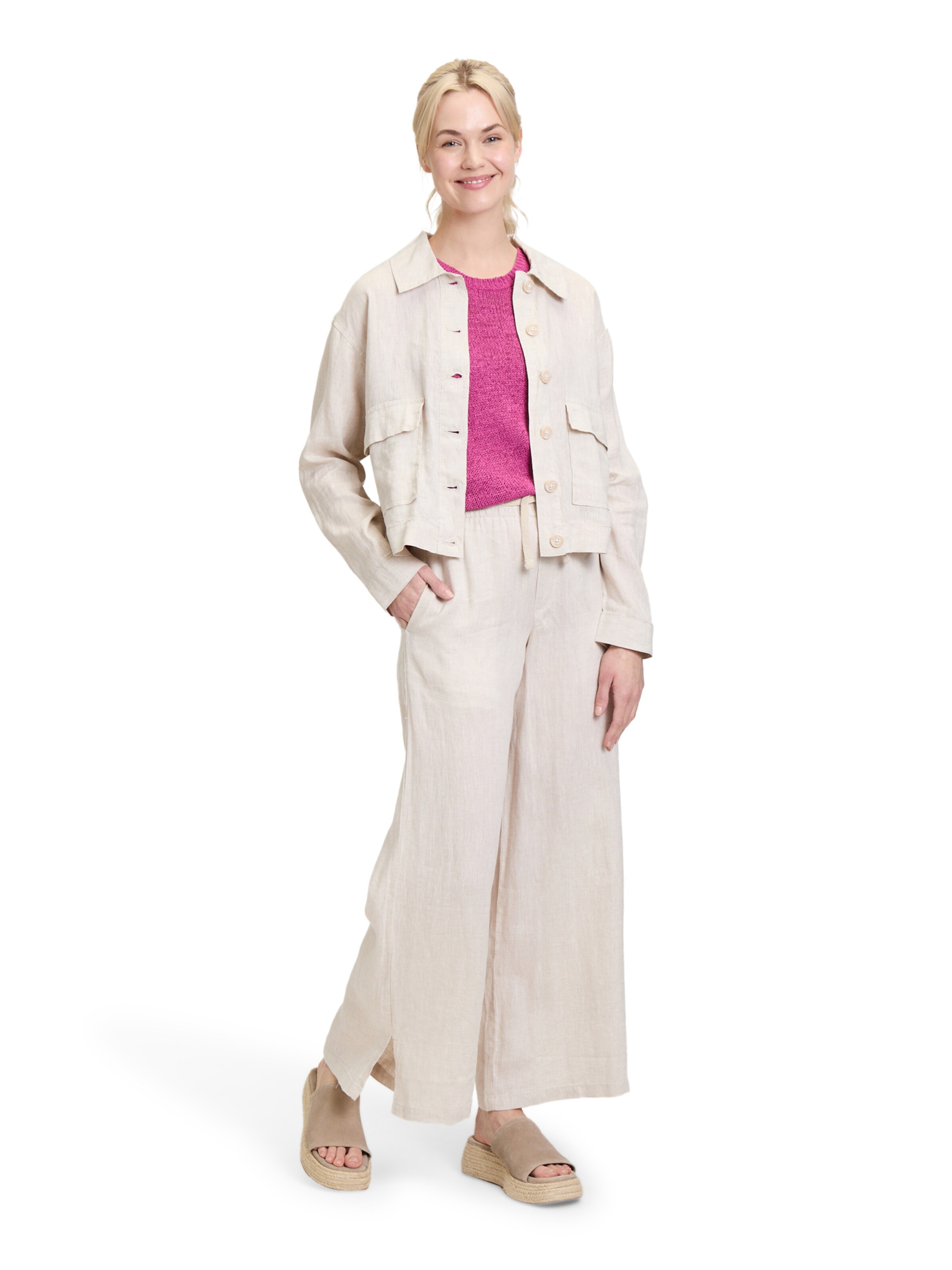 Loosefit Pantalon Cartoon en beige