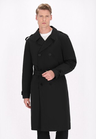 DreiMaster Klassik - Abrigo de entretiempo 'Classic Look' en negro: frente