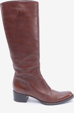 PRADA Dress Boots in 35,5 in Brown: front