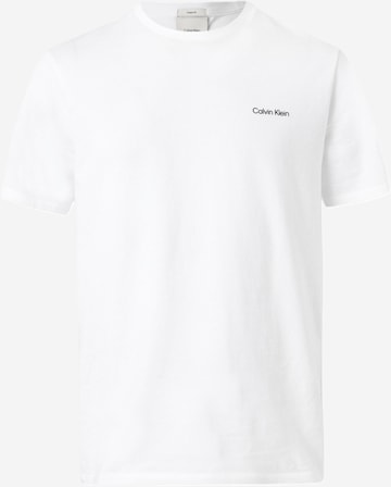T-Shirt Calvin Klein en blanc : devant