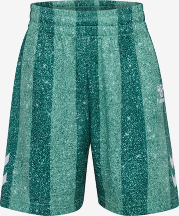 Hummel Workout Pants in Green: front