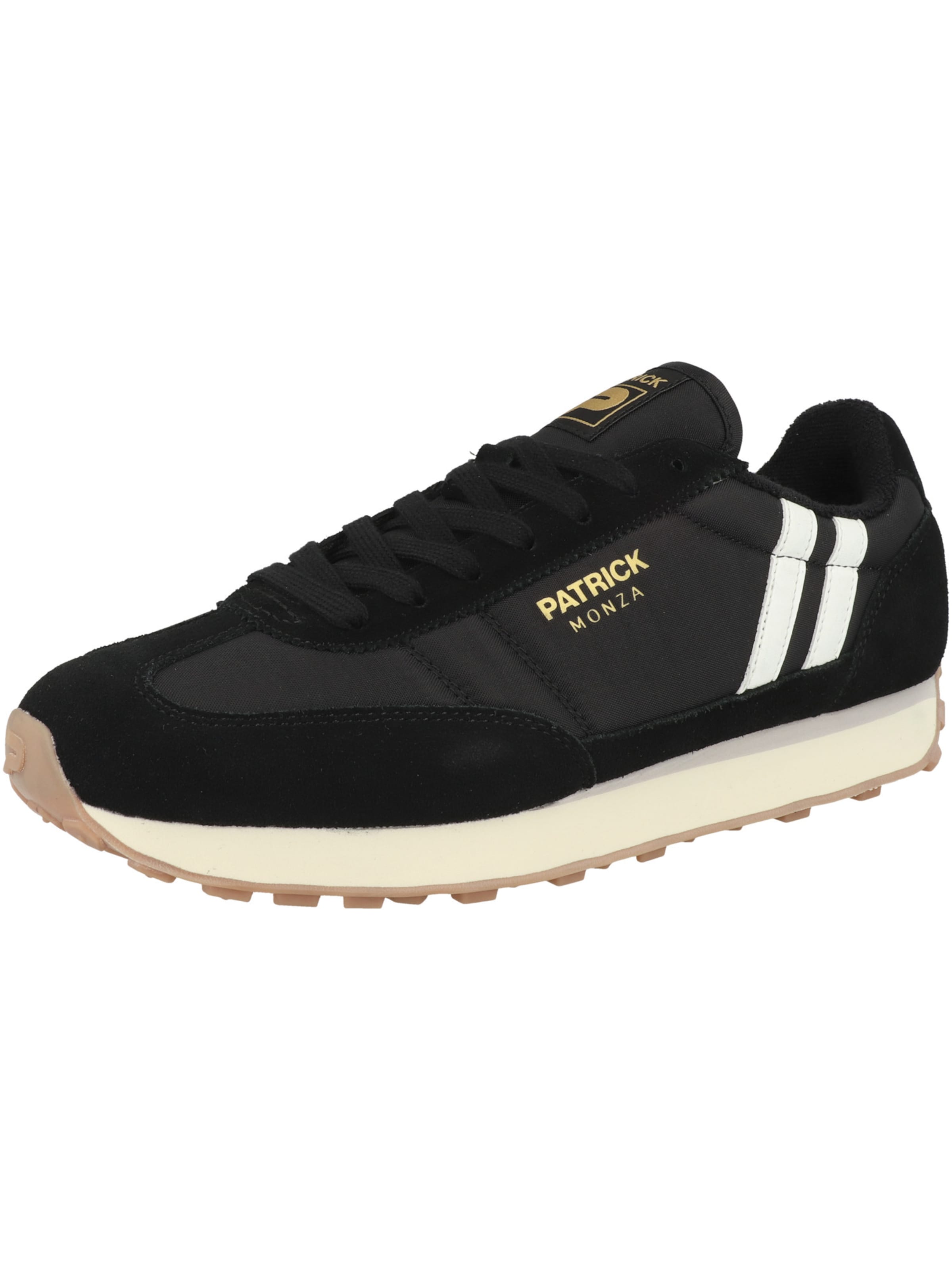 Sneaker bassa 'Monza' di Patrick in nero: frontale
