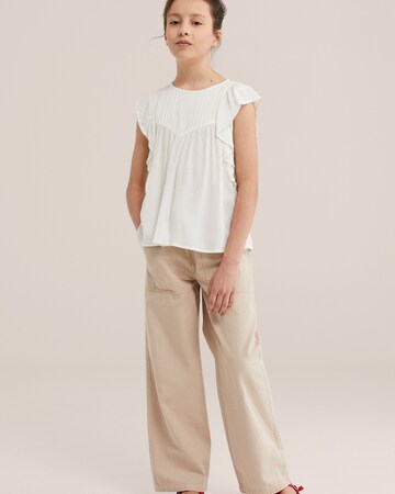 WE Fashion Блузка в Бежевый