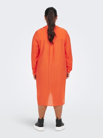 ONLY Carmakoma Shirt Dress 'Vanda' in Orange