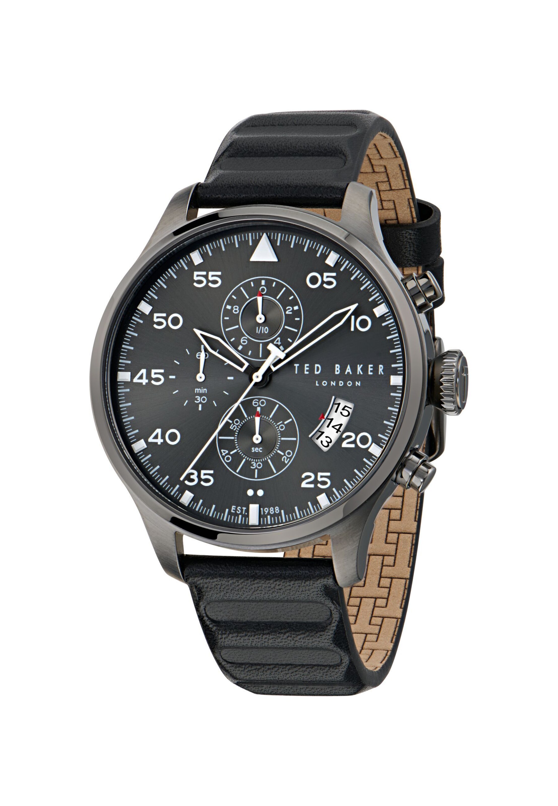 Ted Baker Uhr 'FULMAAR' in Schwarz: Vorderseite