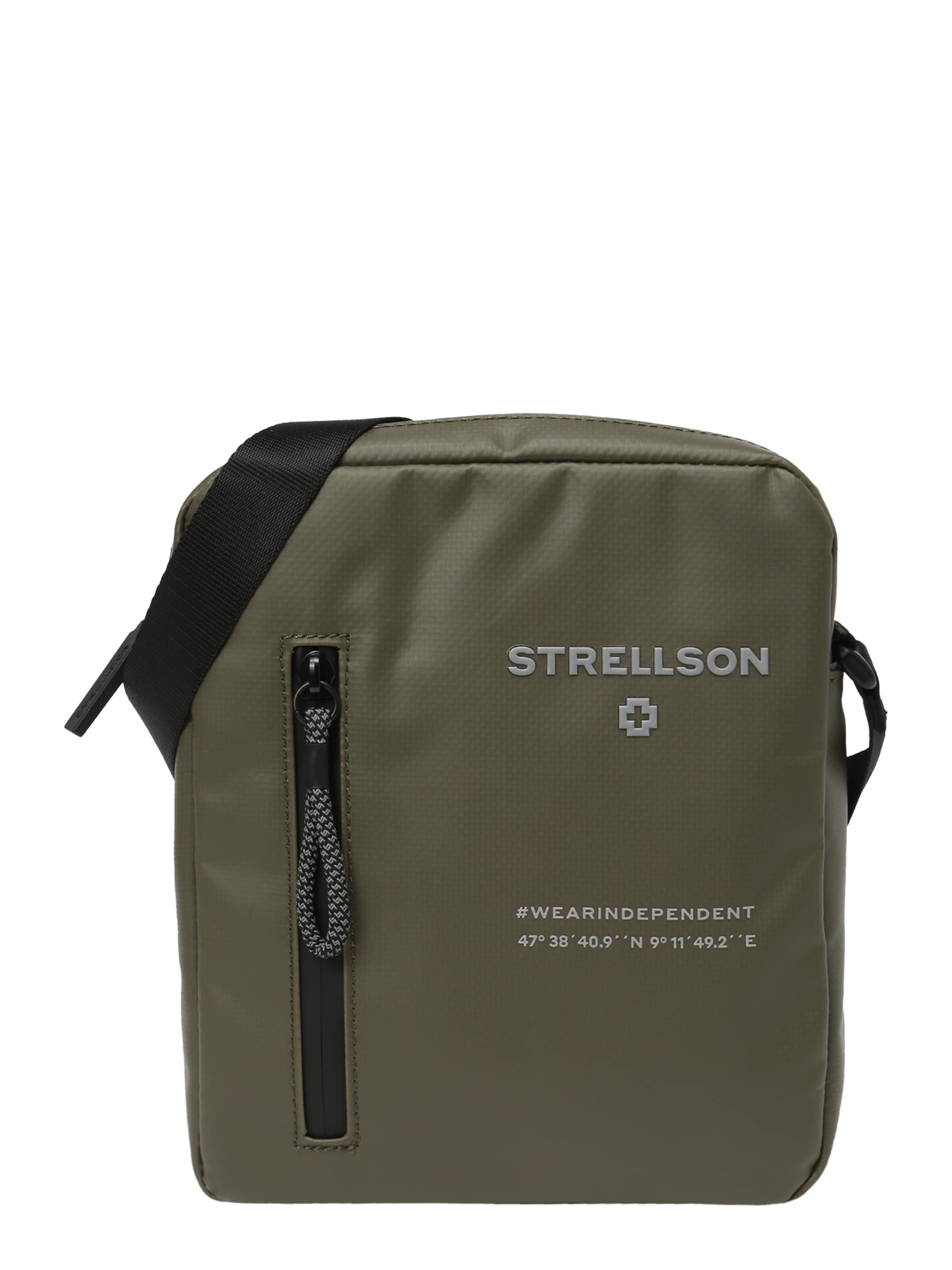 STRELLSON Válltáska 'Stockwell 2.0 Marcus' - zöld: elől