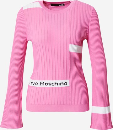 Love Moschino Svetr 'MAGLIA' – pink: přední strana