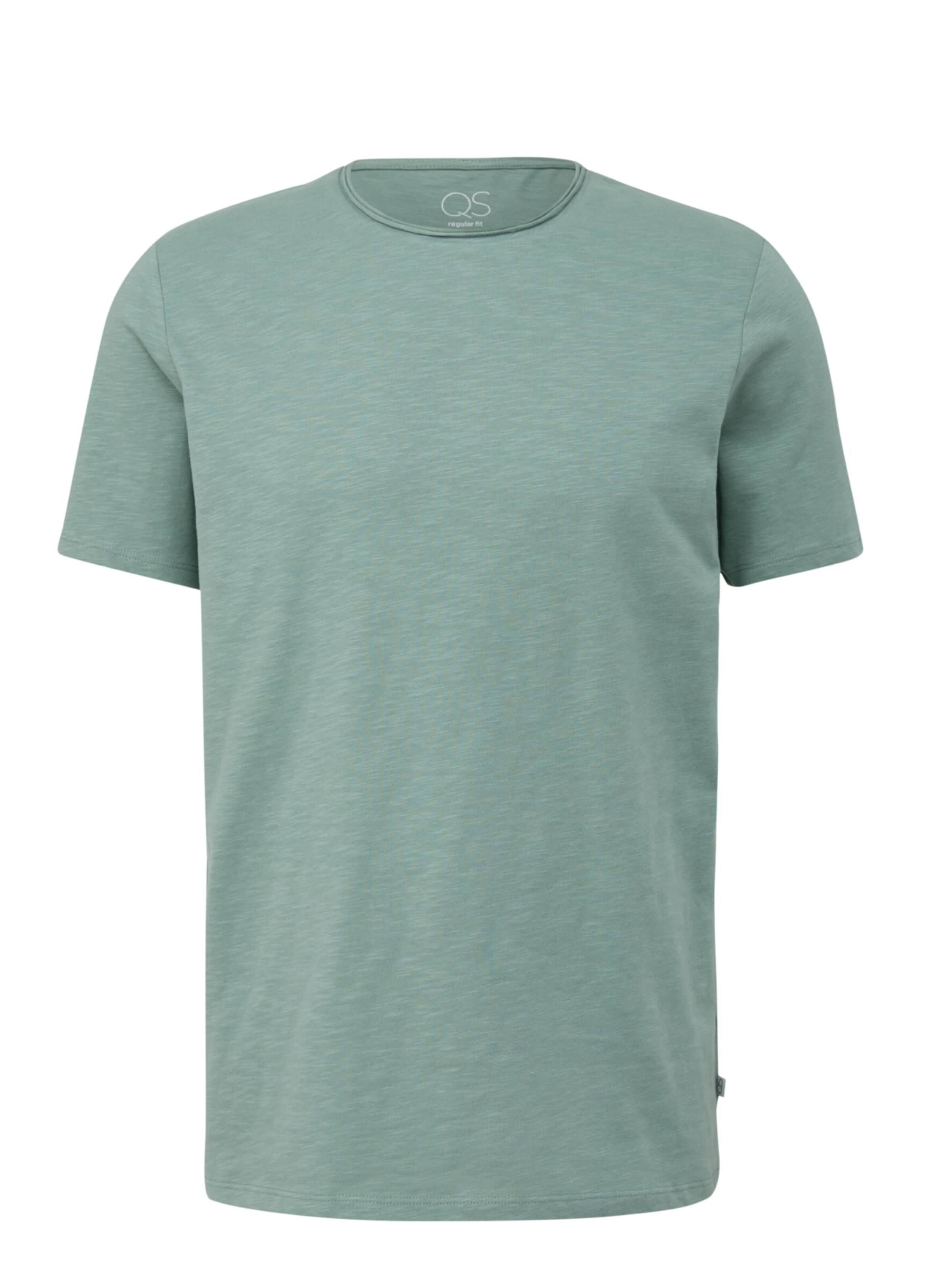 QS Shirt 'Q/S designed by - Heren t-shirt' in XXL in de kleur Groen, Productweergave