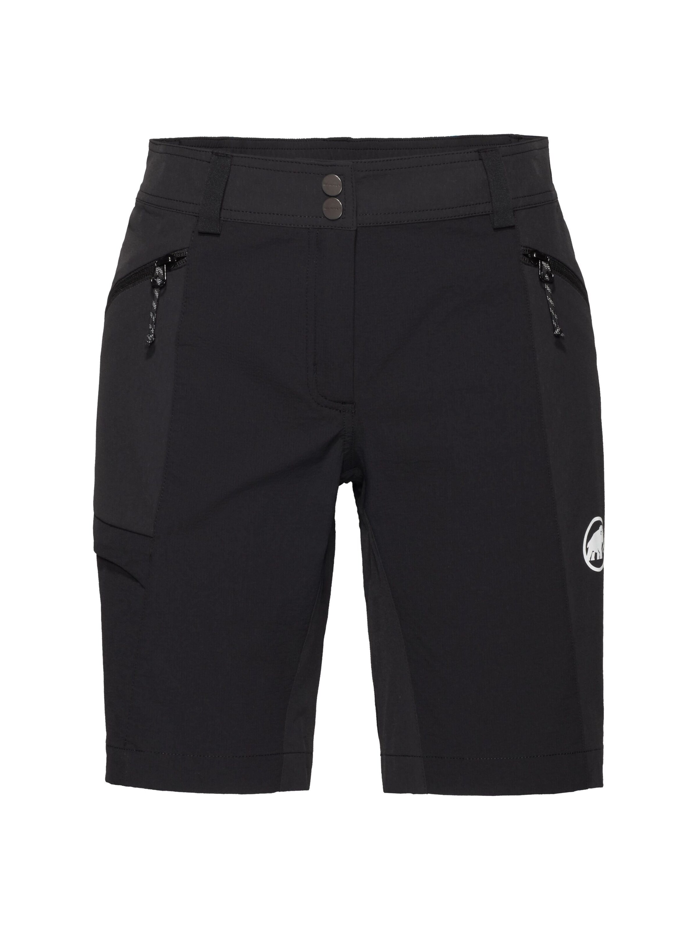 MAMMUT Slim fit Outdoor Pants 'Ducan' in Black: front
