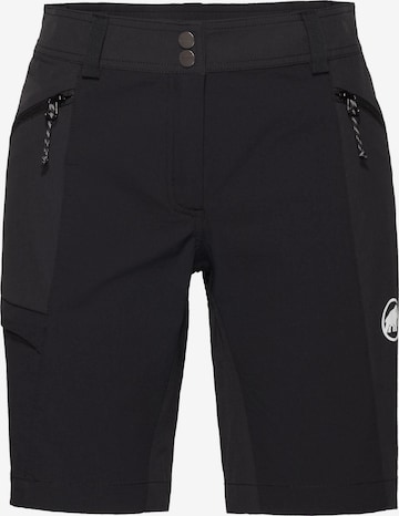MAMMUT Outdoorshorts 'Ducan' in Schwarz: Vorderseite
