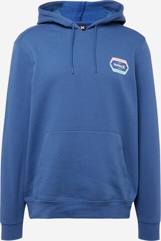 Hurley Sportsweatshirt in Blauw: voorkant