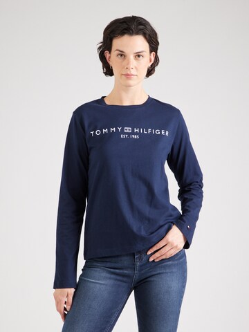 T-shirt TOMMY HILFIGER en bleu : devant