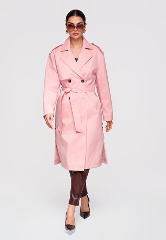 Manteau mi-saison 'OW-COLC-0117' Ombre en rose