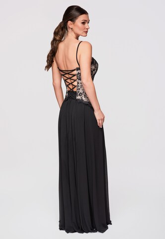 Ombre Abendkleid in Schwarz