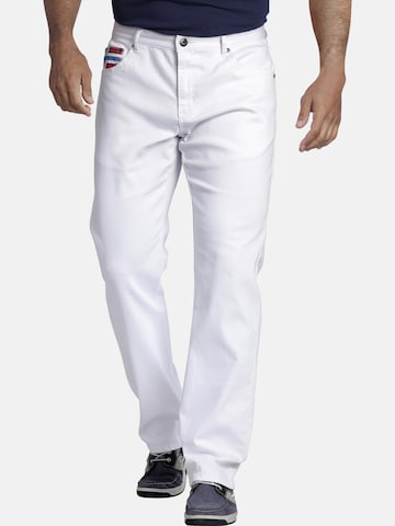 Loosefit Pantalon ' Guntram ' Jan Vanderstorm en blanc : devant