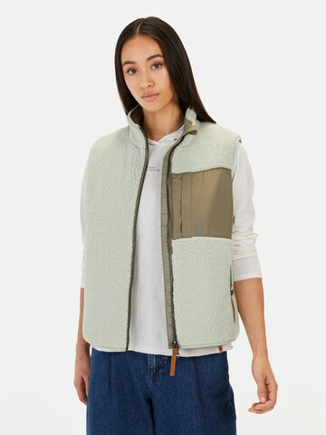 CAMEL ACTIVE Weste mit Stehkragen in Grün: Vorderseite