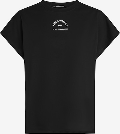 Marškinėliai 'RUE ST-GUILLAUME' iš Karl Lagerfeld, spalva – juoda / balta, Prekių apžvalga
